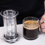 AeroPress Clear Coffee Maker: Red