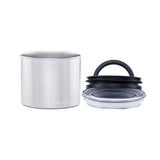 Airscape Classic Stainless Steel Canister: 7" / Charcoal - Matte Black